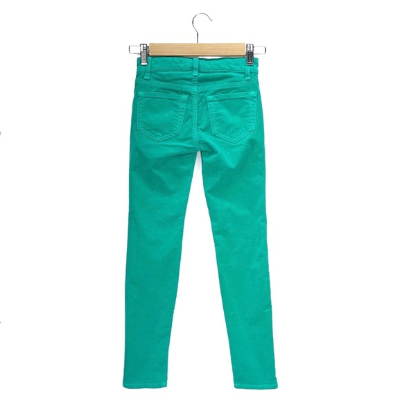 J Brand Corduroy Skinny Jeans Girl’s Size 8 Palm Green Pants Cords New NWT - Picture 2 of 6